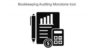 Bookkeeping Auditing Monotone Icon In Powerpoint Pptx Png And Editable Eps Format