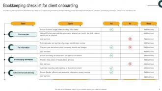 Bookkeeping Checklist Powerpoint Ppt Template Bundles Images Professionally