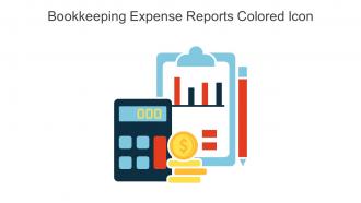 Bookkeeping Expense Reports Colored Icon In Powerpoint Pptx Png And Editable Eps Format