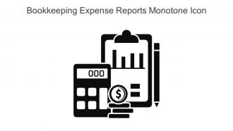 Bookkeeping Expense Reports Monotone Icon In Powerpoint Pptx Png And Editable Eps Format