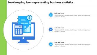 Bookkeeping Icon Representing Business Statistics