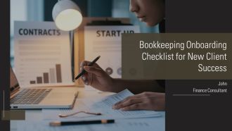 Bookkeeping Onboarding Checklist For New Client Success PPT Sample AT