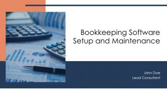 Bookkeeping Software Setup And Maintenance PPT Mockup AT