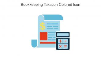 Bookkeeping Taxation Colored Icon In Powerpoint Pptx Png And Editable Eps Format