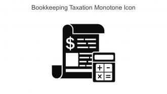 Bookkeeping Taxation Monotone Icon In Powerpoint Pptx Png And Editable Eps Format