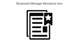 Bookmark Manager Monotone Icon In Powerpoint Pptx Png And Editable Eps Format