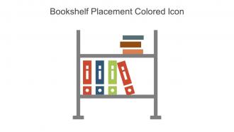 Bookshelf Placement Colored Icon In Powerpoint Pptx Png And Editable Eps Format