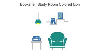 Bookshelf Study Room Colored Icon In Powerpoint Pptx Png And Editable Eps Format