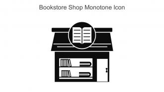 Bookstore Shop Monotone Icon In Powerpoint Pptx Png And Editable Eps Format