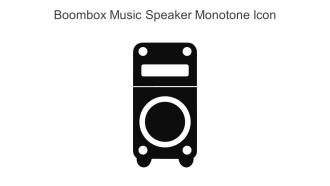 Boombox Music Speaker Monotone Icon In Powerpoint Pptx Png And Editable Eps Format