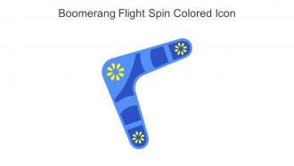 Boomerang Flight Spin Colored Icon In Powerpoint Pptx Png And Editable Eps Format