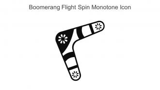 Boomerang Flight Spin Monotone Icon In Powerpoint Pptx Png And Editable Eps Format