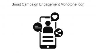 Boost Campaign Engagement Monotone Icon In Powerpoint Pptx Png And Editable Eps Format