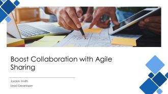 Boost Collaboration With Agile Sharing PPT Template AT