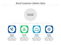 Boost customer lifetime value ppt powerpoint presentation summary brochure cpb