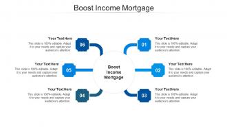 Boost income mortgage ppt powerpoint presentation portfolio clipart cpb