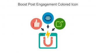 Boost Post Engagement Colored Icon In Powerpoint Pptx Png And Editable Eps Format