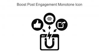 Boost Post Engagement Monotone Icon In Powerpoint Pptx Png And Editable Eps Format