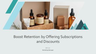 Boost Retention By Offering Subscriptions And Discounts PPT Mockup AT