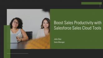 Boost Sales Productivity With Salesforce Sales Cloud Tools PPT Guidelines AT