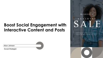 Boost Social Engagement With Interactive Content And Posts PPT Presentation AT