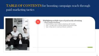 Boosting Campaign Reach Through Paid Marketing Tactics Powerpoint Presentation Slides MKT CD V Template Analytical