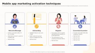 Boosting Customer Engagement Mobile App Marketing Activation Techniques MKT SS V