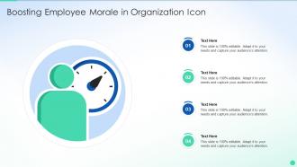 Boosting Employee Morale In Organization Icon