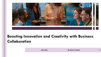 Boosting Innovation And Creativity With Business Colloboration PPT Sample AT