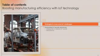 Boosting Manufacturing Efficiency With IoT Technology Powerpoint Presentation Slides Best Ideas
