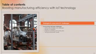 Boosting Manufacturing Efficiency With IoT Technology Powerpoint Presentation Slides Downloadable Ideas