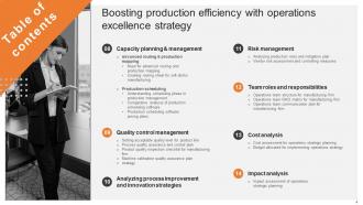 Boosting Production Efficiency With Operations Excellence Strategy Complete Deck Strategy CD V Image Customizable