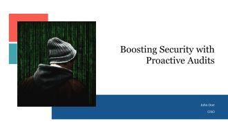 Boosting Security With Proactive Audits PPT Sample AT