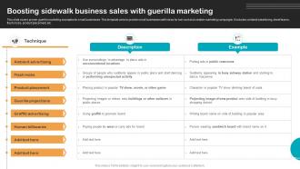 Boosting Sidewalk Business Sales With Guerilla Marketing