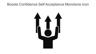 Boosts Confidence Self Acceptance Monotone Icon In Powerpoint Pptx Png And Editable Eps Format