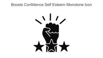 Boosts Confidence Self Esteem Monotone Icon In Powerpoint Pptx Png And Editable Eps Format