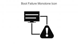 Boot Failure Monotone Icon In Powerpoint Pptx Png And Editable Eps Format