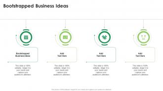 Bootstrapped Business Ideas In Powerpoint And Google Slides Cpb