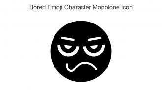 Bored Emoji Character Monotone Icon In Powerpoint Pptx Png And Editable Eps Format