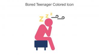 Bored Teenager Colored Icon In Powerpoint Pptx Png And Editable Eps Format