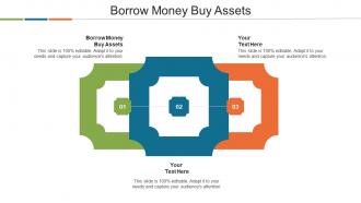 Borrow Money Buy Assets Ppt Powerpoint Presentation Show Icons Cpb