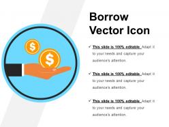 Borrow vector icon