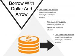 Borrow with dollar and arrow