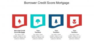 Borrower credit score mortgage ppt powerpoint presentation show graphics download cpb
