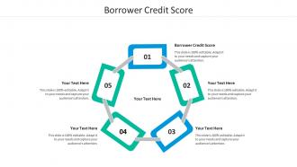 Borrower credit score ppt powerpoint presentation infographic template graphics template cpb