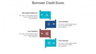 Borrower credit score ppt powerpoint presentation pictures mockup cpb
