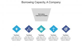 Borrowing capacity a company ppt powerpoint presentation inspiration icons cpb