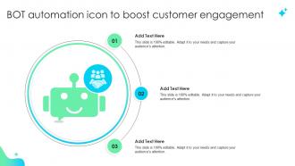 Bot Automation Icon To Boost Customer Engagement