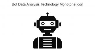 Bot Data Analysis Technology Monotone Icon In Powerpoint Pptx Png And Editable Eps Format
