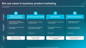 Bot Use Cases In Business Product Marketing